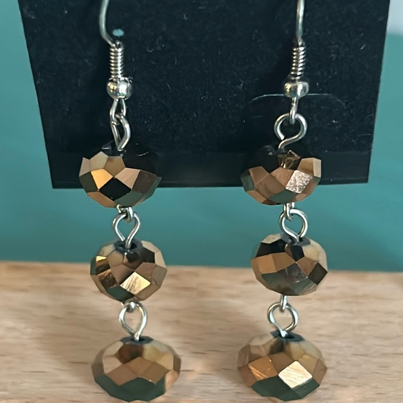 New 7 Pair Collection Multi Color Fashion Drop Hoop Button Chandelier Earrings - Picture 4 of 15